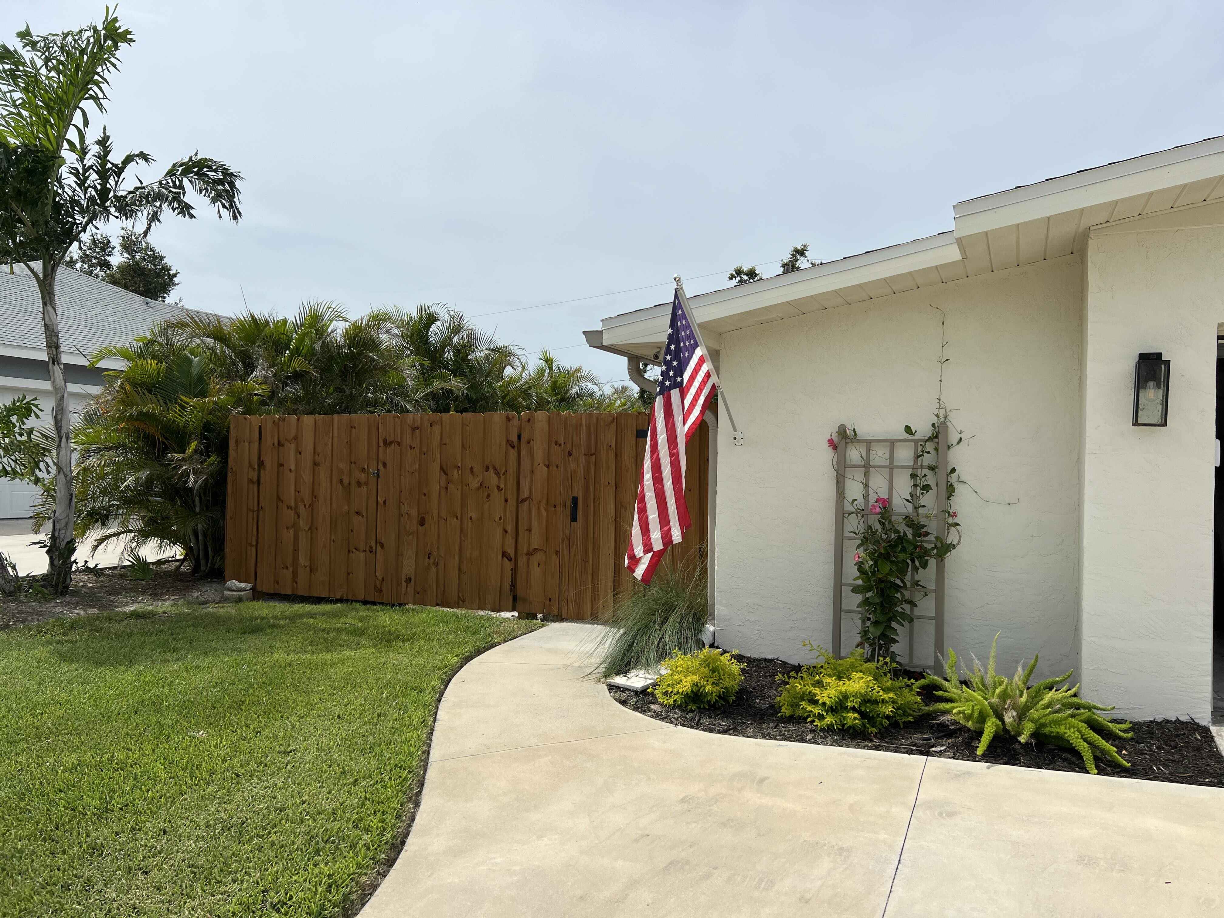 Fence after installation